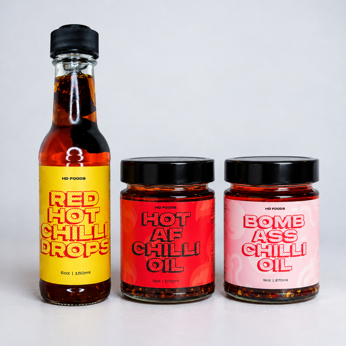 HD Foods gift card: Red Hot Chilli Drops, hotAF and BACO